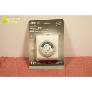 GE Indoor Mechanical Timer 24hr 2-Polarized Outlet Plug-in Basic Timer